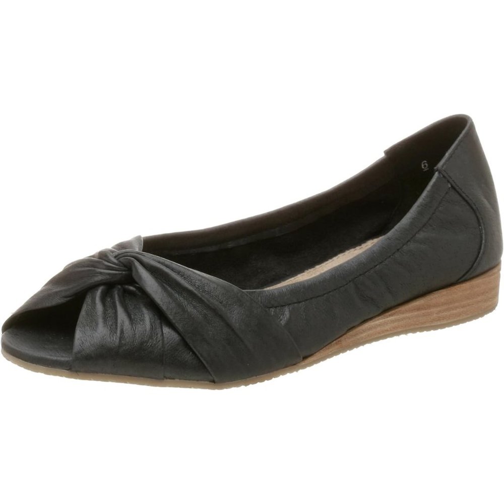 BC Footwear Repeat Offender Black Leather Flats